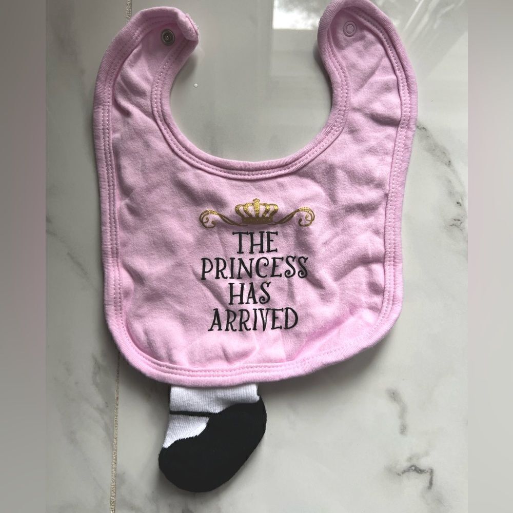 Baby bib and sock combo